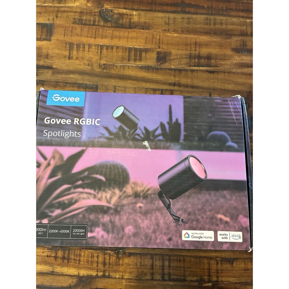 Govee RGBIC Smart Spotlights 2 Pack New Open Box
